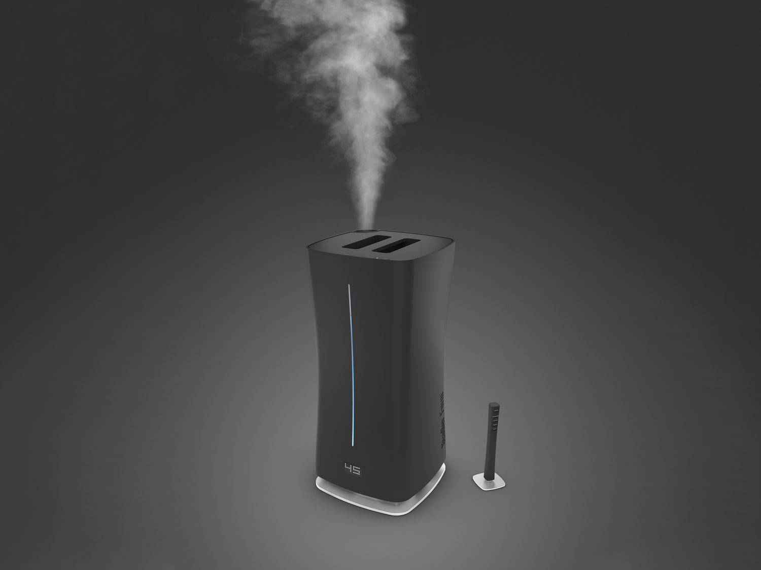 Stadler Form Eva ultrasonic humidifier in black with remote control